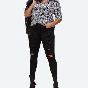 NWT Torrid Harper Studio Georgette Pullover 3/4 Blouse!